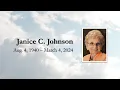 Jan Johnson memorial service - March 12 2024