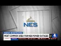 Most common area for NES power outages