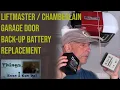 Garage door beeping Liftmaster Back Up Battery Replacement How-to Open a Garage without power