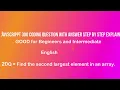 JavaScript Tutorial Finding the Second Largest Element in an Array - Step-by-Step Guide