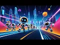 Download Lagu Five Little Robots on the Run | Fun Robot Song for Kids | Tech Adventure Rhyme