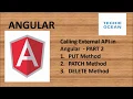 ANGULAR 15 Call Rest API using PUT PATCH and DELETE
