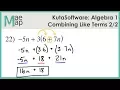 KutaSoftware Algebra 1 - Using the Distributive Property Part 2