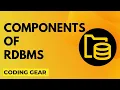 Components of RDBMS RDBMS