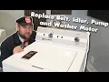 Speed Queen TC5003WN Washer Won t Agitate Spin Well - How to Replace Belt Idler Motor Pump