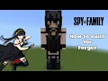 Minecraft How To Build a Yor Forger Statue From Spy x Family