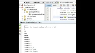 Number Pattern in Java
