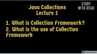 Java Collection - Lecture 1 Collection Framework Hindi