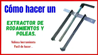 ✅ Cómo hacer un extractor de rodamientos 👍 Muy útil y valiosa herramienta fácil de hacer 😊.