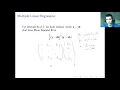 OA3103 Data Analysis Lecture 6 Part 1 Multiple Linear Regression