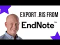 EndNote How to Export RIS Files