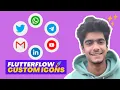 FlutterFlow Custom Icons In Just 3 Minutes