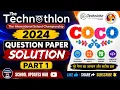 Technothlon 2024 Question Paper Solution Section 1 Questions 1-3 Complete Explanation Part 1
