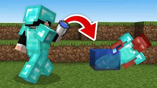HICE una TRAMPA con AGUA en MINECRAFT