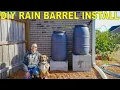 The BEST DIY RAIN BARREL Install Complete Guide