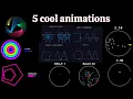 I visualized 5 animations in python 5 animations in 1