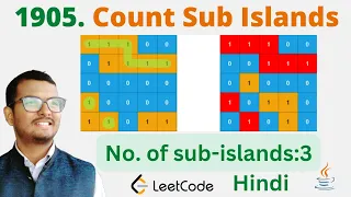 1905 Count Sub Islands Java Leetcode Hindi