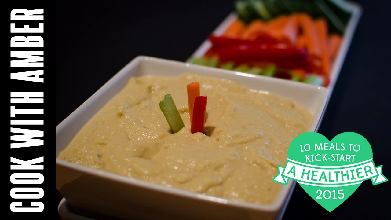 The Best Hummus Dip   #10HealthyMeals   Cook With Amber