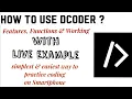 How to use DECODER app for programming on android mobiles Full working
