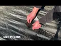 How to fix a broken pond liner using a pond liner repair kit DIY