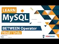 MySQL BETWEEN NOT BETWEEN Operator Tutorial in Hindi Urdu