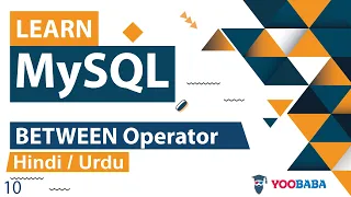 MySQL BETWEEN NOT BETWEEN Operator Tutorial in Hindi Urdu
