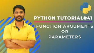 Function Parameters Arguments in Python - In Hindi