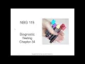 NSG 115 Diagnostic Testing Part I