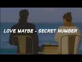 Download Lagu SECRET NUMBER - 사랑인가 봐 (Love, Maybe) easy lyrics ♪♪