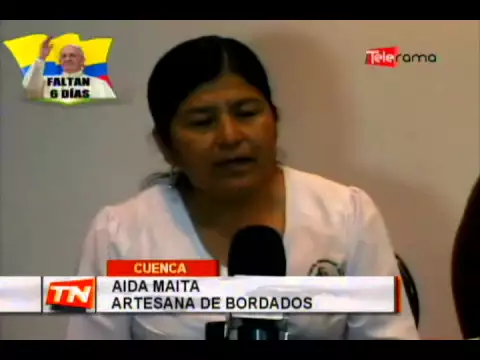 Artesanos entregan ornamentas para el Papa Francisco