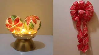 Como hacer 2 adornos navideños elegantes gastando poco