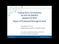 Coding Clinic Commentary for ICD-10 - Update Q3 2022 Repair of Prolapsed Neovaginal Graft