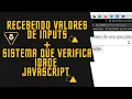 Como receber valores de inputs Sistema que verifica idade com JavaScript