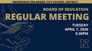 BOE Regular Meeting - April 7 2026