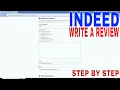 How To Write A Review On Indeed
