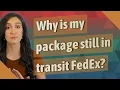 Why is my package still in transit FedEx