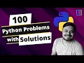 100 Python Problems with Solutions for Beginners Most Common Python Programs for Practice