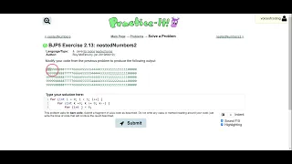 Exercise 2 13 nestedNumbers2 Java Tutorial Practice-It