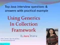 Using Generics In Collection Core java interview question