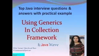 Using Generics In Collection Core java interview question