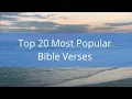 Top 20 Most Popular Bible Verses from Scripture
