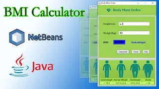 Java Swing BMI Calculator NetBeans IDE