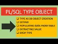 - How to create type as database object in oracle database