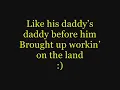 Alan Jackson- Small Town Southern Man (Lyrics)