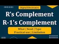 R s Complements R-1 s Complements R s and R-1 s Complement Digital Electronics