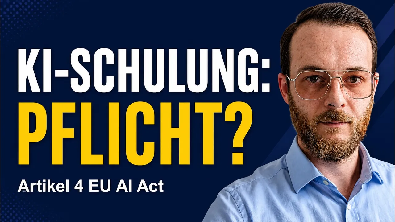 Ist KI-Schulung f&uuml;r Mitarbeiter Pflicht? Artikel 4 EU AI Act einfach erkl&auml;rt