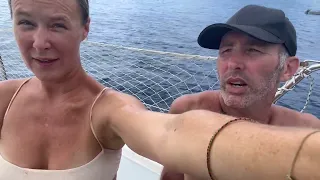 #sailing Comfortably Uncomfortable ⛵️Sailing Ama-gi  explores the land|water around Martinique  🌴