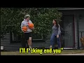 Giving people offensive pumpkins prank