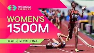 Full Women's 1500m Heats, Semi-finals & Final | World Athletics U20 Championships Oregon 26