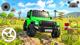 Indian 3D Green Thar ~ Thar Wala Stunt Gameplay ~ Real Simulator Tractor Game ~ Android Gameplay 